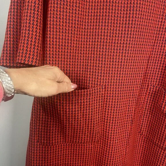 Boden Red Textured Midi Dress - Picture 4 of 14